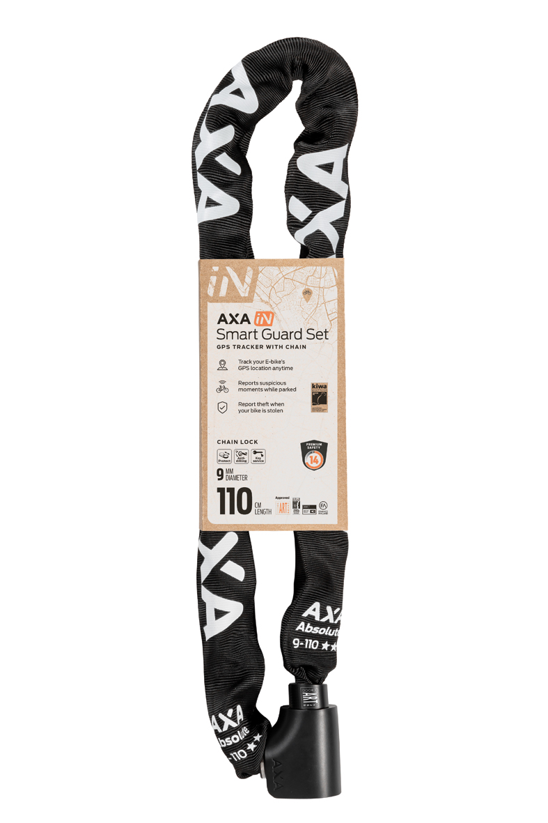 AXA-IN Smart Guard gps-tracker + Absolute 9-110 chain | AXA Bike